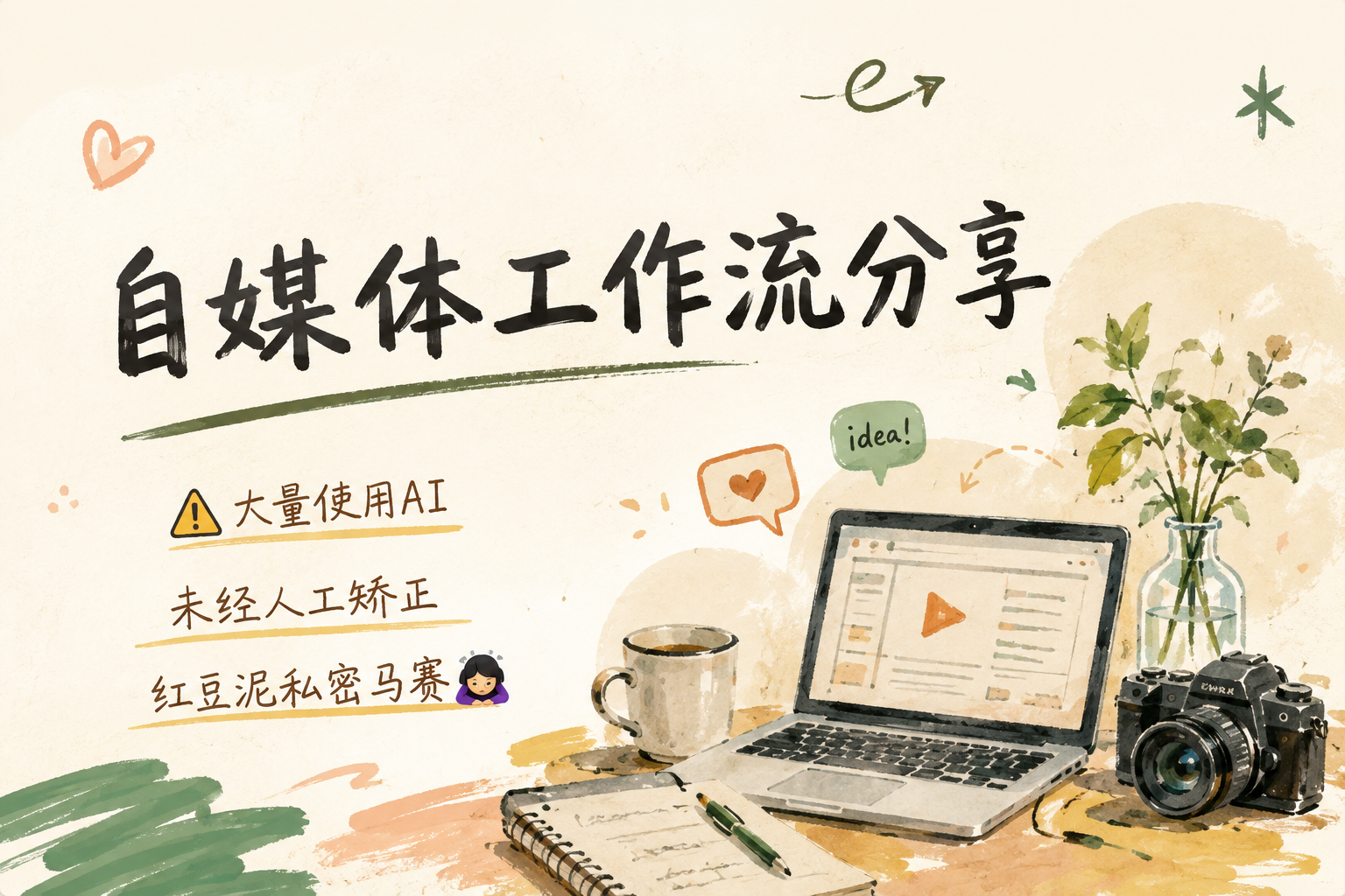 首页头图：【分享】自媒体工作流